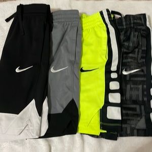 4 pairs of Nike Shorts boys medium